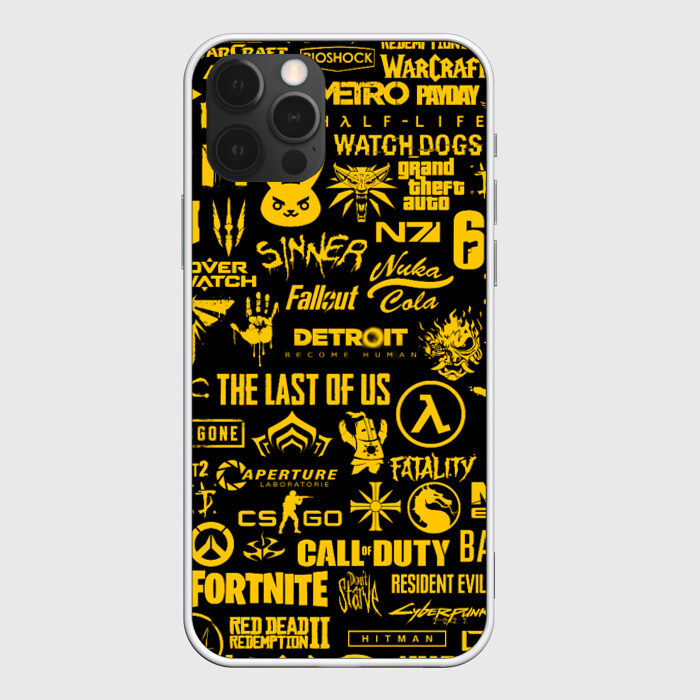 Чехол для iPhone 12 Pro Max ЛОГОТИПЫ ИГР фото