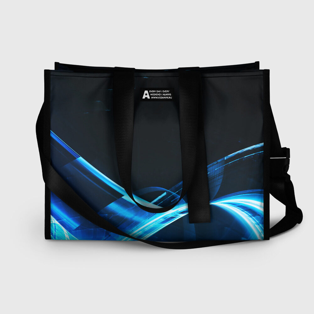Сумка-шоппер 3D DIGITAL BLUE фото