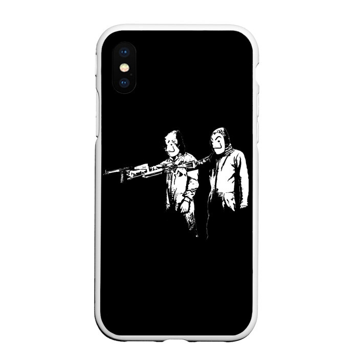 Чехол для iPhone XS Max матовый Бумажный Дом фото