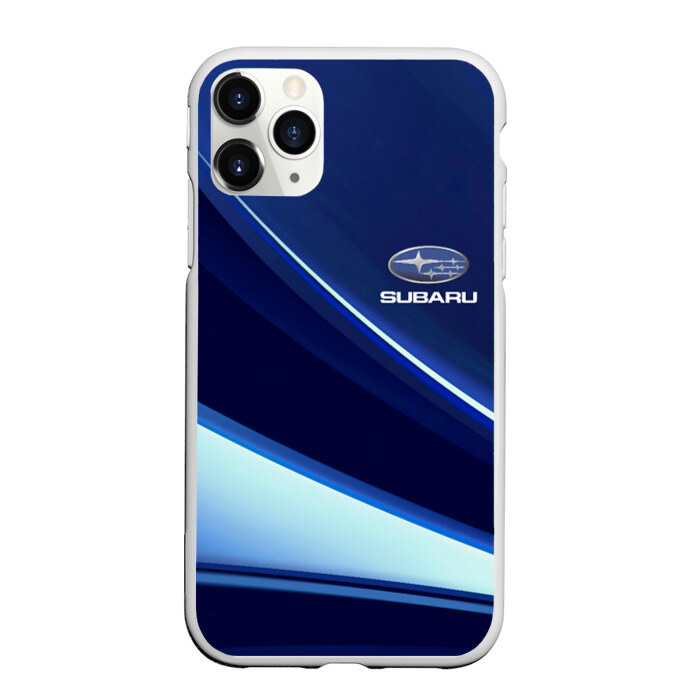 Чехол для iPhone 11 Pro матовый SUBARU фото