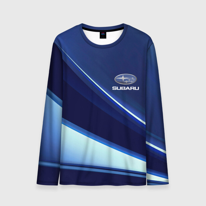 Мужской лонгслив 3D SUBARU. фото