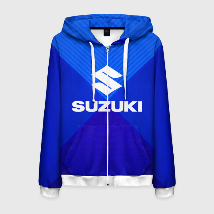 Мужская толстовка 3D на молнии SUZUKI фото