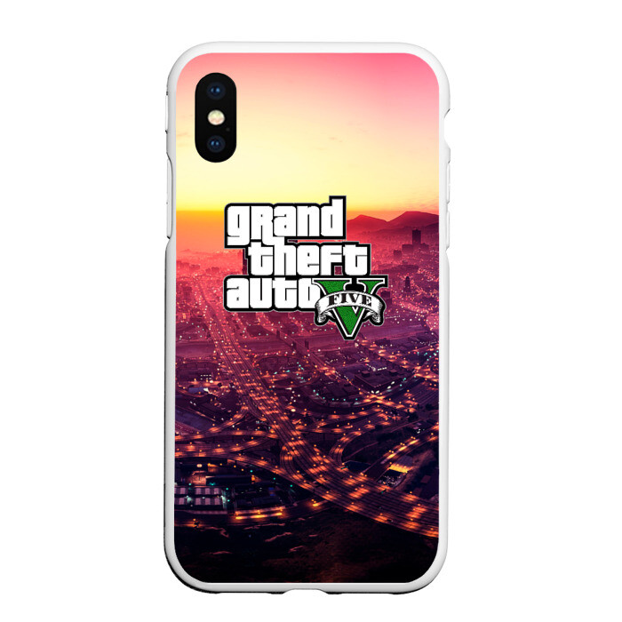 Чехол для iPhone XS Max матовый Gta V Five фото