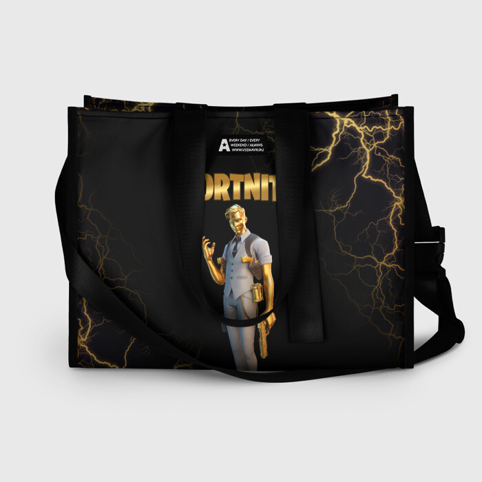 Сумка-шоппер 3D Gold Midas Fortnite 2 фото