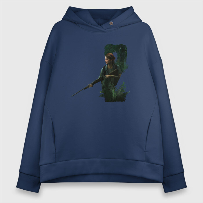 Женское худи Oversize хлопок The Last Of Us PART 2 фото