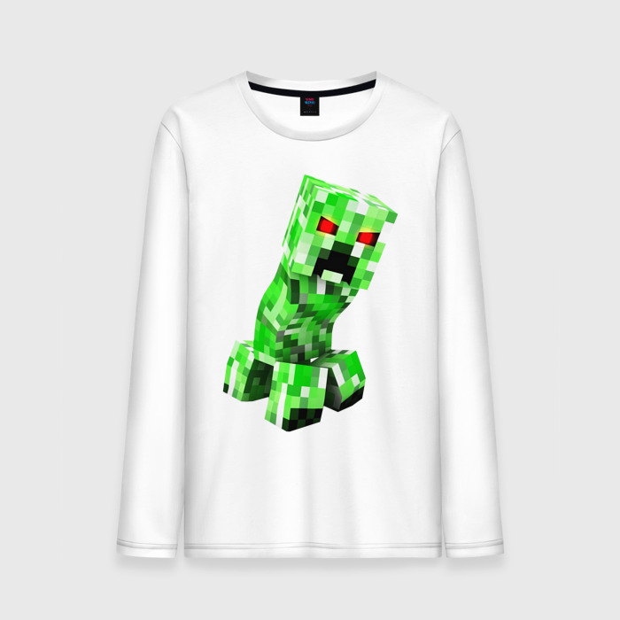 Мужской лонгслив хлопок MINECRAFT CREEPER фото