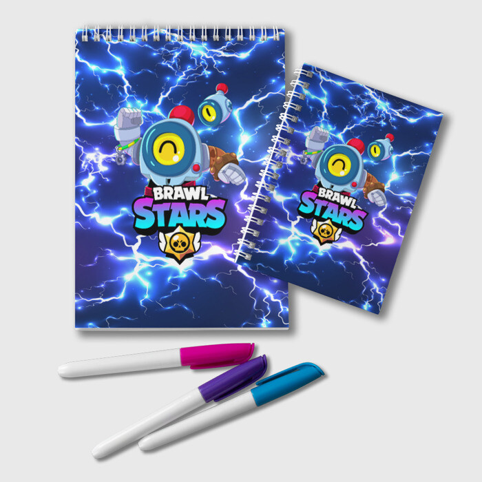 Блокнот БРАВЛ СТАРС НАНИ МОЛНИИ фото