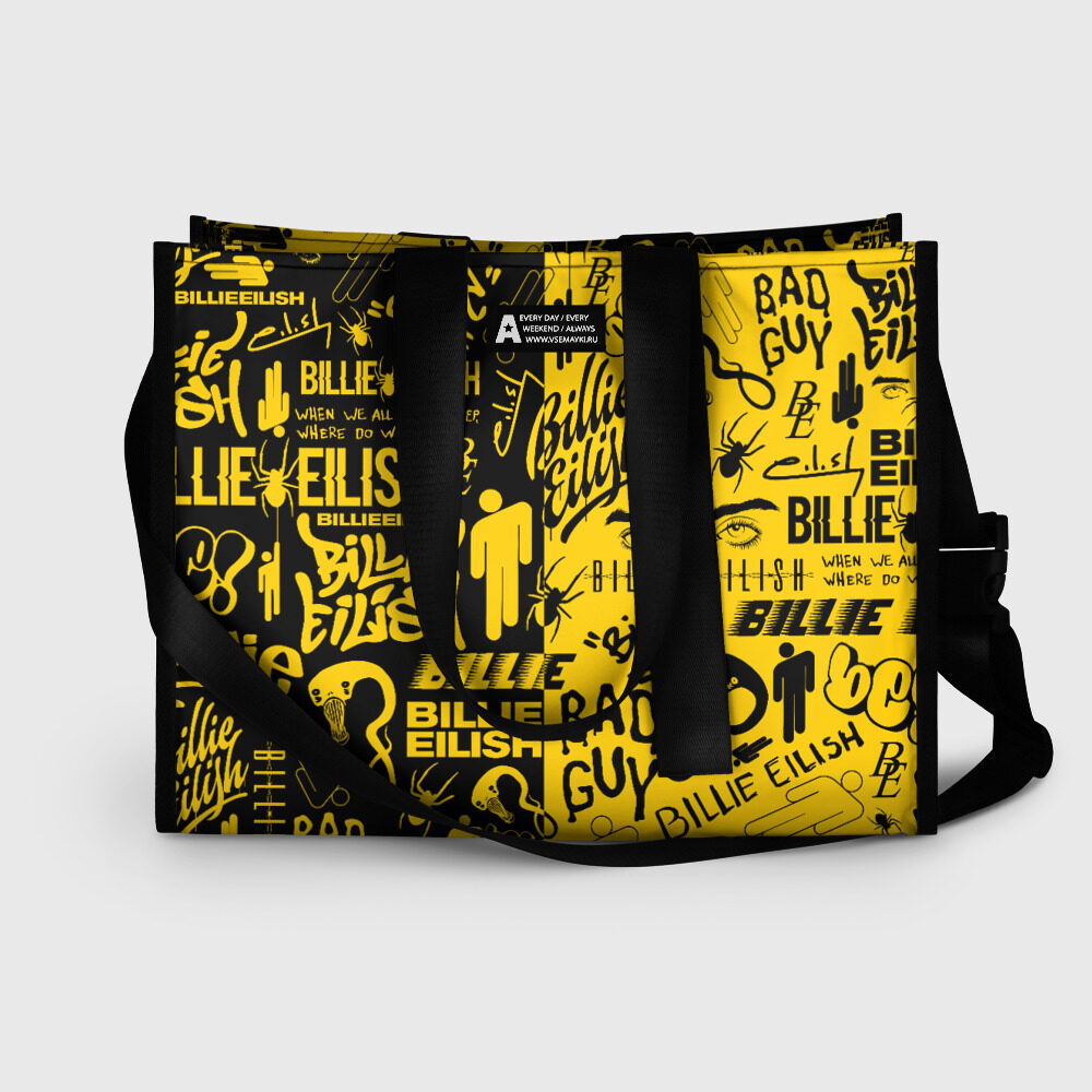 Сумка-шоппер 3D BILLIE EILISH БИЛЛИ АЙЛИШ фото