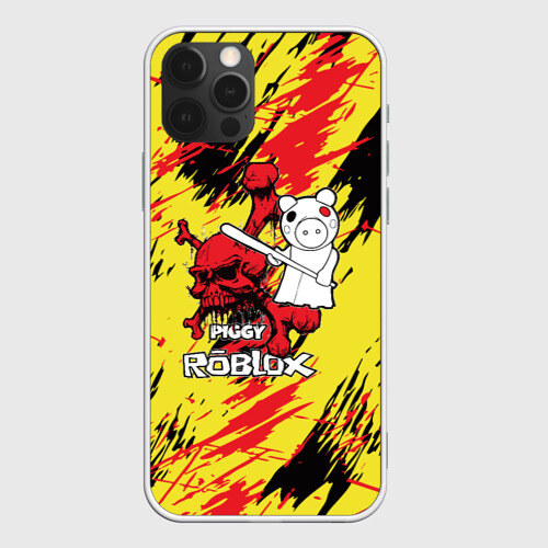 Чехол для iPhone 12 Pro Max Свинка Пигги из Roblox фото