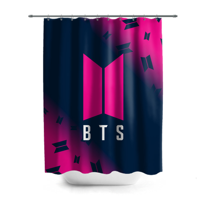 Штора 3D для ванной BTS / БТС фото