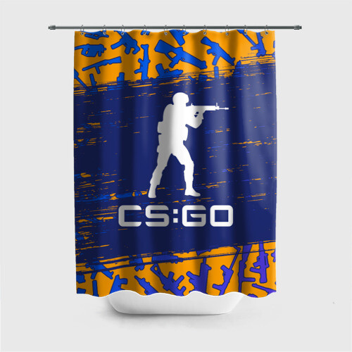 Штора 3D для ванной CS GO | КС ГО фото