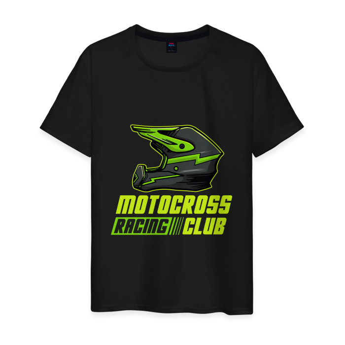 Мужская футболка хлопок Motocross Racing (Z) фото