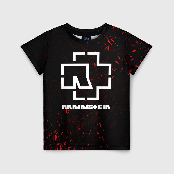 Детская футболка 3D RAMMSTEIN | РАМШТАЙН фото