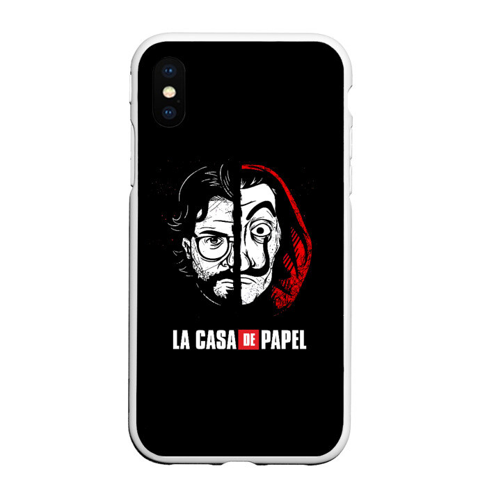 Чехол для iPhone XS Max матовый БУМАЖНЫЙ ДОМ фото