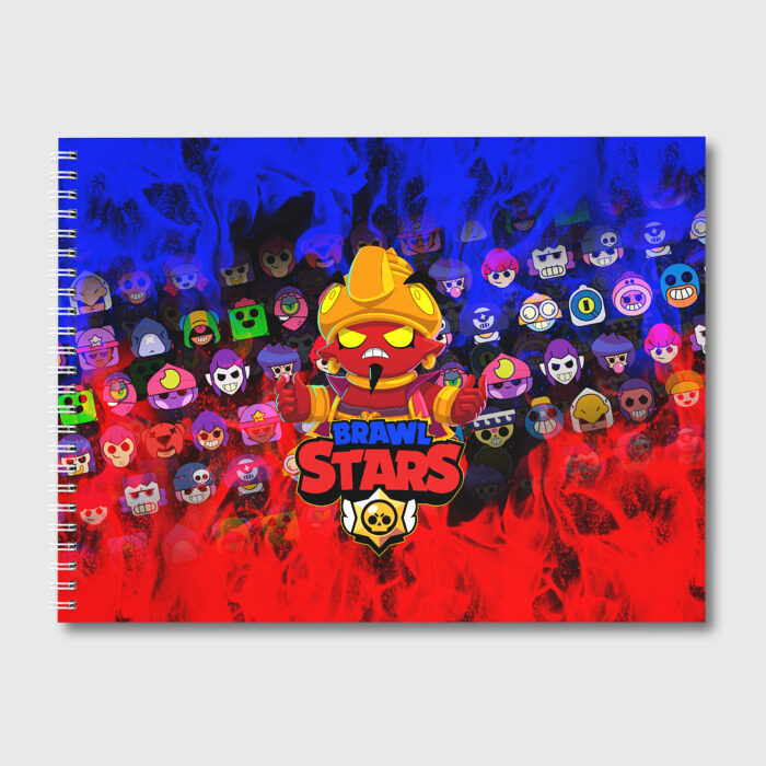 Альбом для рисования BRAWL STARS EVIL GENE ДЖИН фото