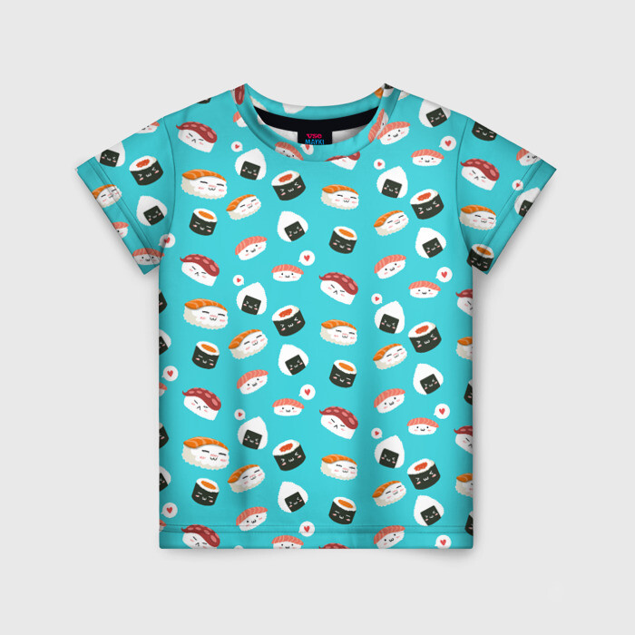Детская футболка 3D Sushi фото