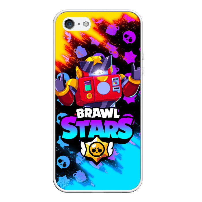 Чехол для iPhone 5/5S матовый БРАВЛ СТАРС SURGE ВОЛНА фото