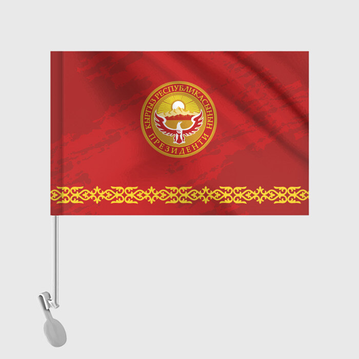 Флаг для автомобиля Киргизия фото