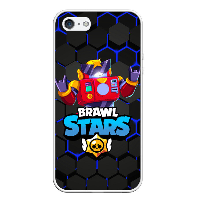 Чехол для iPhone 5/5S матовый БРАВЛ СТАРС SURGE ВОЛНА фото