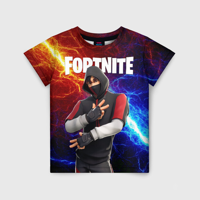 Детская футболка 3D FORTNITE x IKONIK | ФОРТНАЙТ ИКОНИК фото