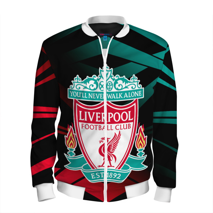 Мужской бомбер 3D LIVERPOOL. фото