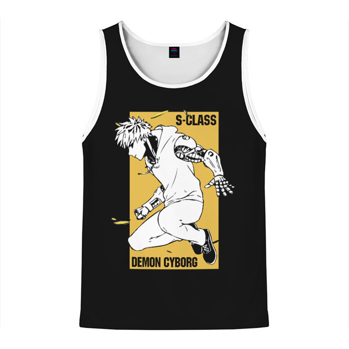 Мужская майка 3D Генос One Punch Man фото