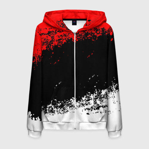 Мужская толстовка 3D на молнии Текстура фото