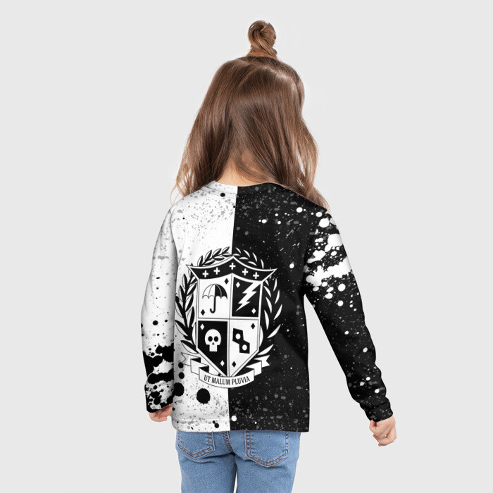 Детский лонгслив 3D Umbrella Academy (+спина) (Z) фото