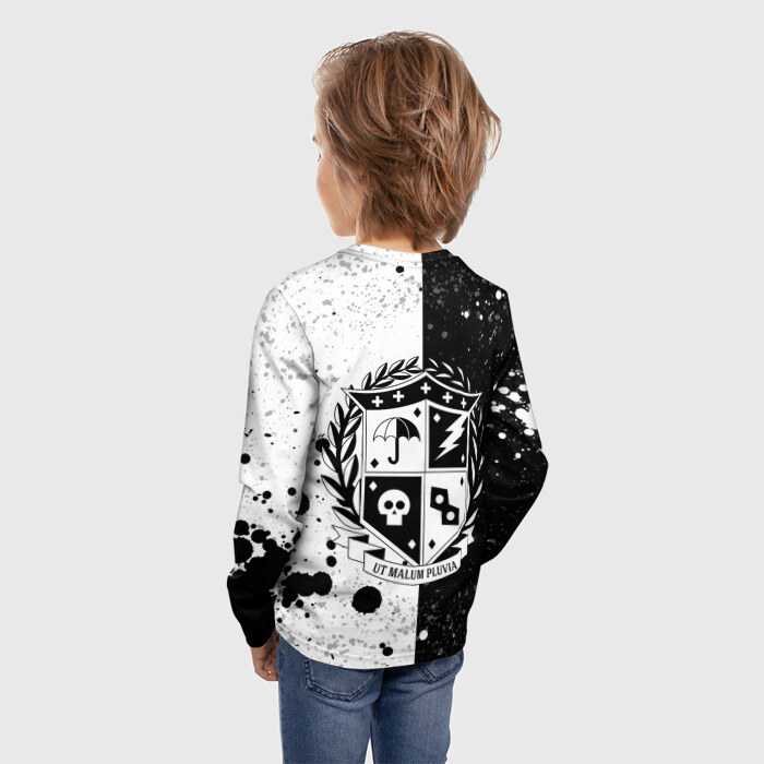 Детский лонгслив 3D Umbrella Academy (+спина) (Z) фото