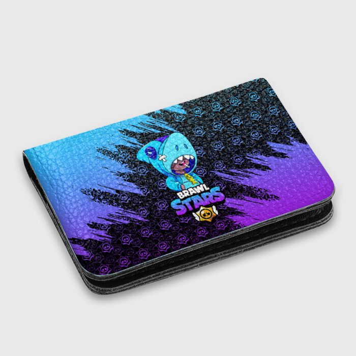 Картхолдер с принтом BRAWL STARS LEON SHARK фото