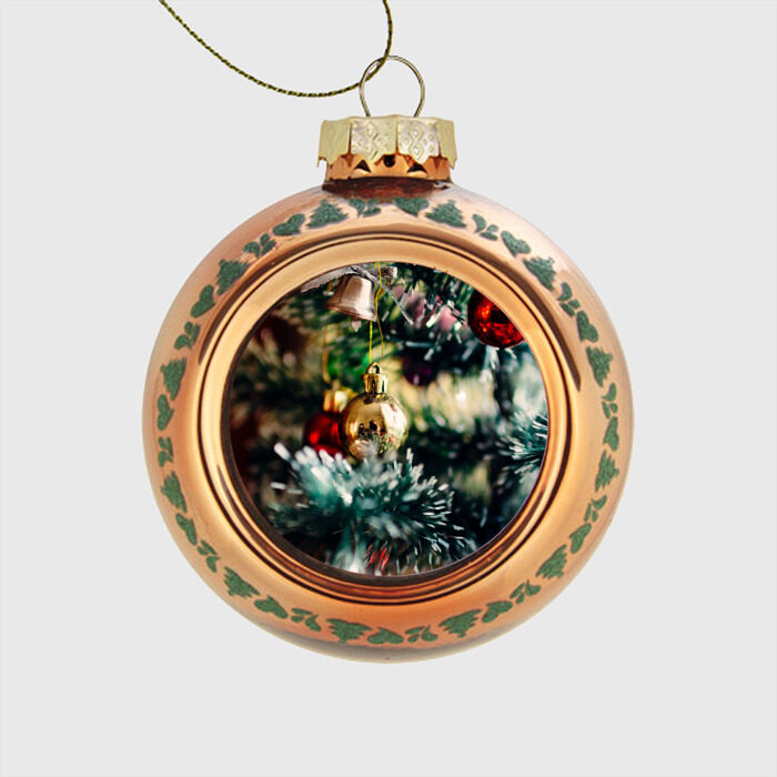 Стеклянный ёлочный шар Рождество, Новый Год фото