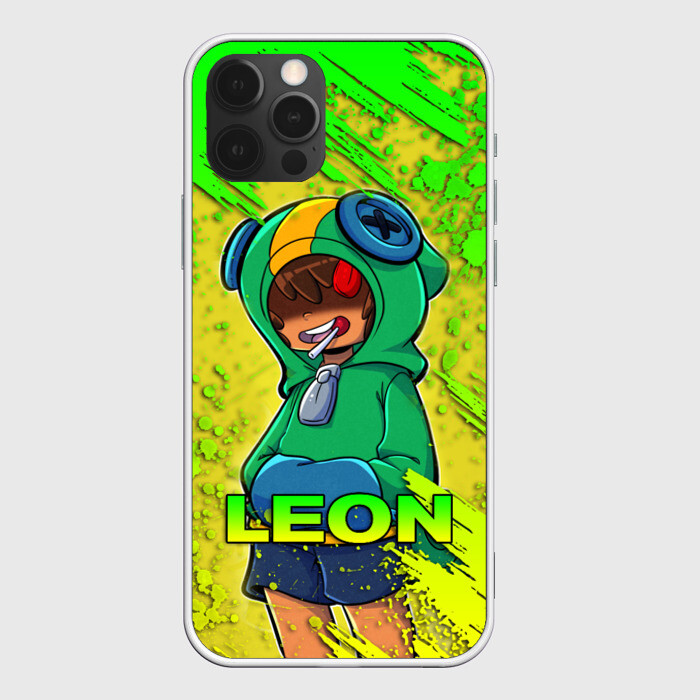 Чехол для iPhone 12 Pro BRAWL STARS LEON фото