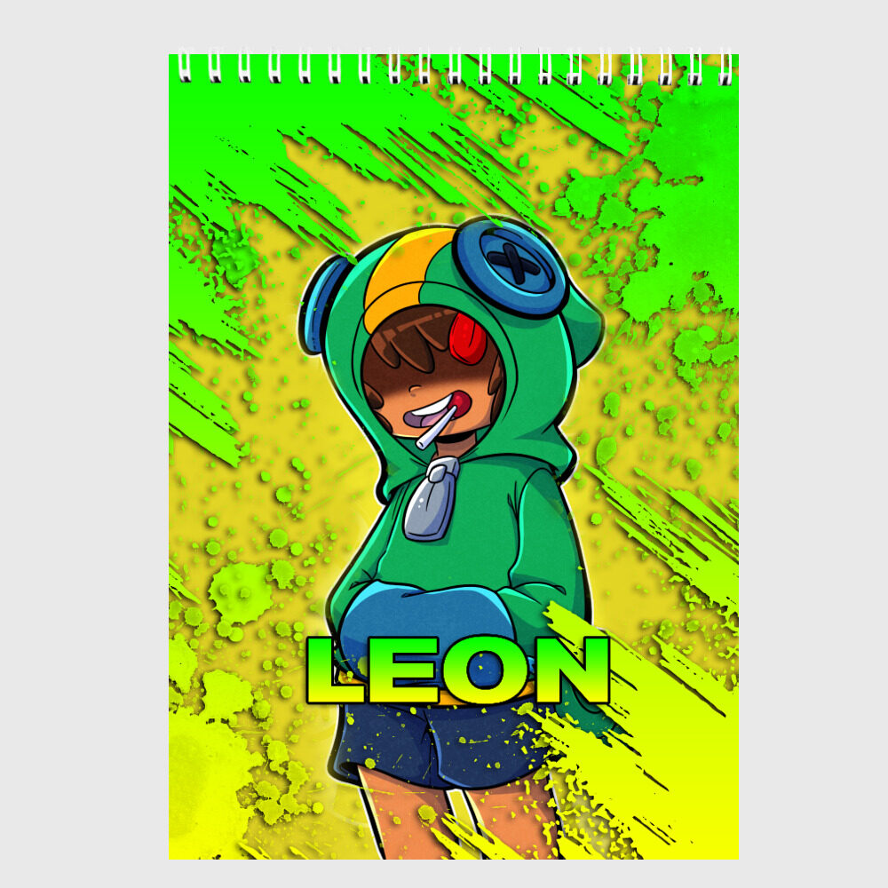 Скетчбук BRAWL STARS LEON фото