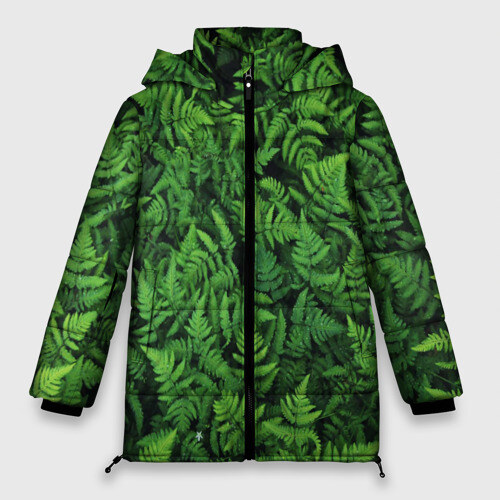 Женская зимняя куртка 3D ПАПОРОТНИК фото