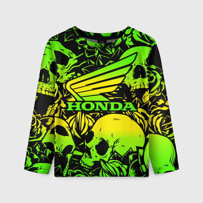 Детский лонгслив 3D HONDA фото