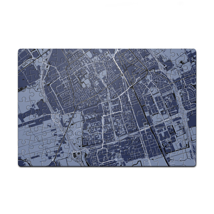 Пазл магнитный 126 элементов генплан города фото