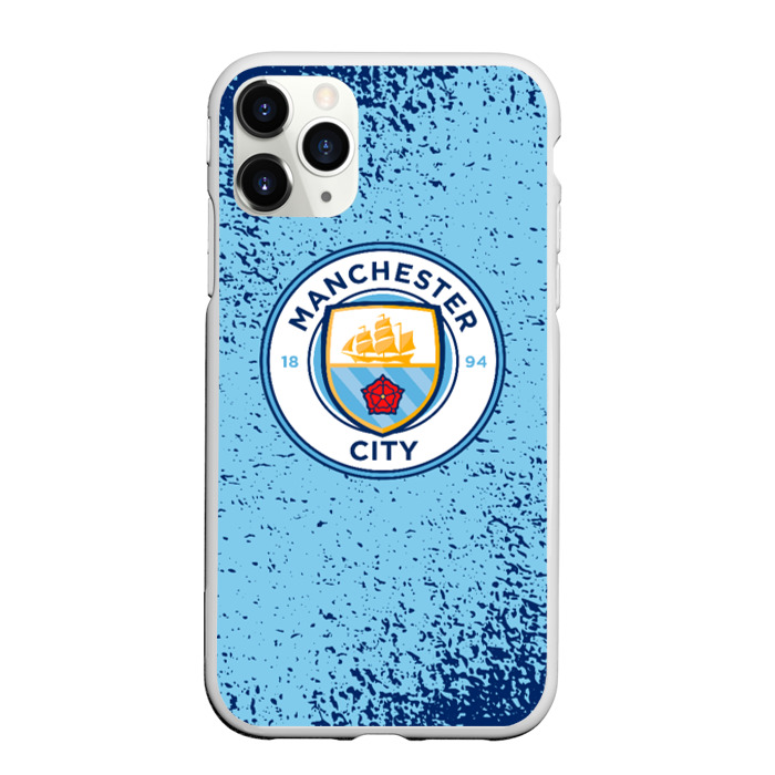 Чехол для iPhone 11 Pro матовый MANCHESTER CITY. фото
