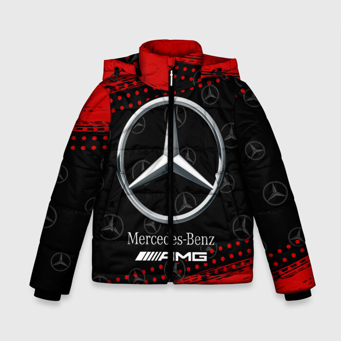 Зимняя куртка для мальчиков 3D MERCEDES МЕРСЕДЕС фото