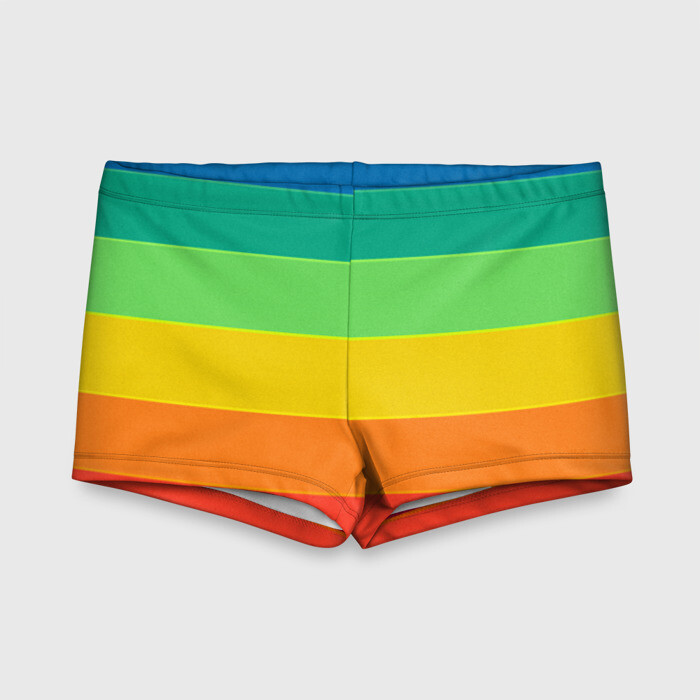 Детские купальные плавки 3D Радуга | Rainbow (Z) фото