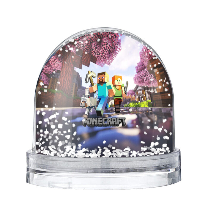 Снежный шар MINECRAFT фото