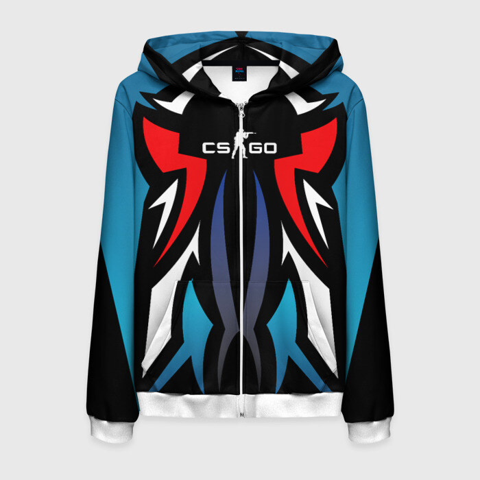 Мужская толстовка 3D на молнии Counter Strike Gaming Gear фото