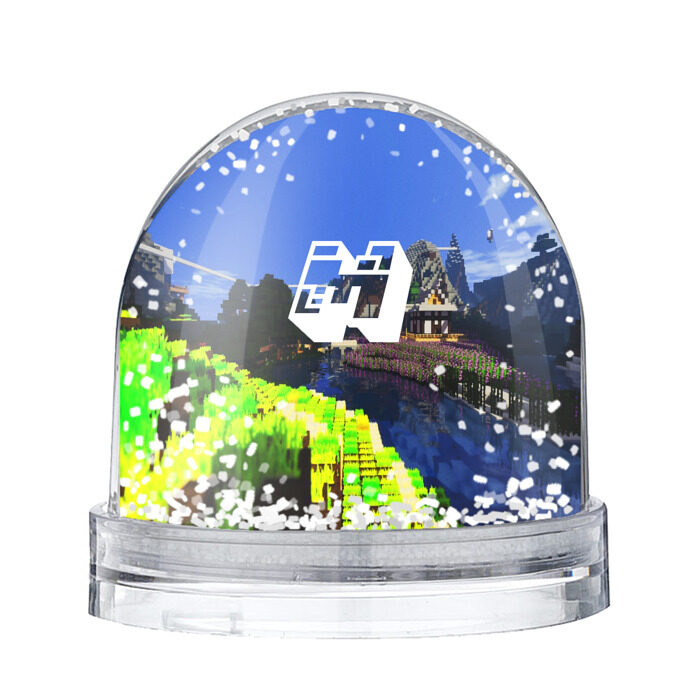 Снежный шар MINECRAFT / МАЙНКРАФТ. фото