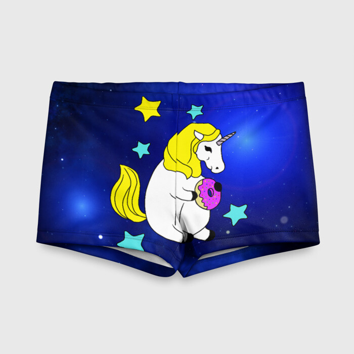 Детские купальные плавки 3D Звездный Единорог фото
