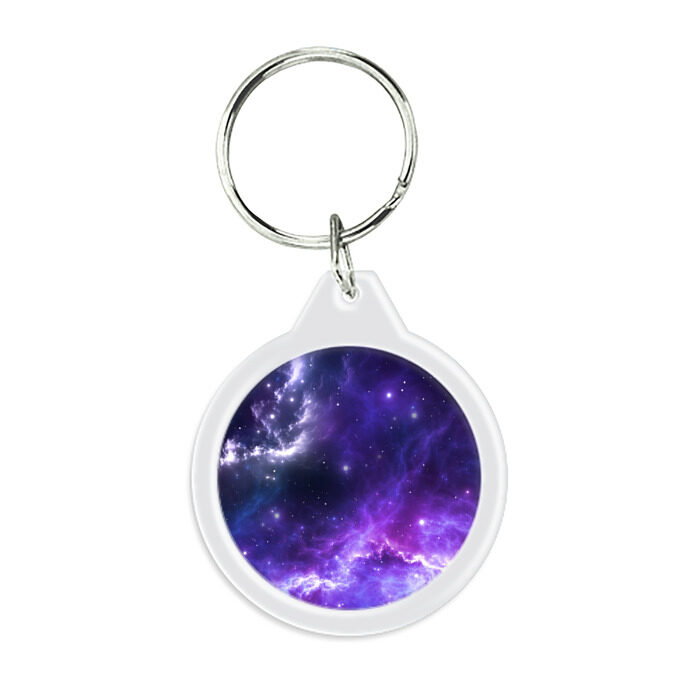Брелок круглый Космическое небо фото