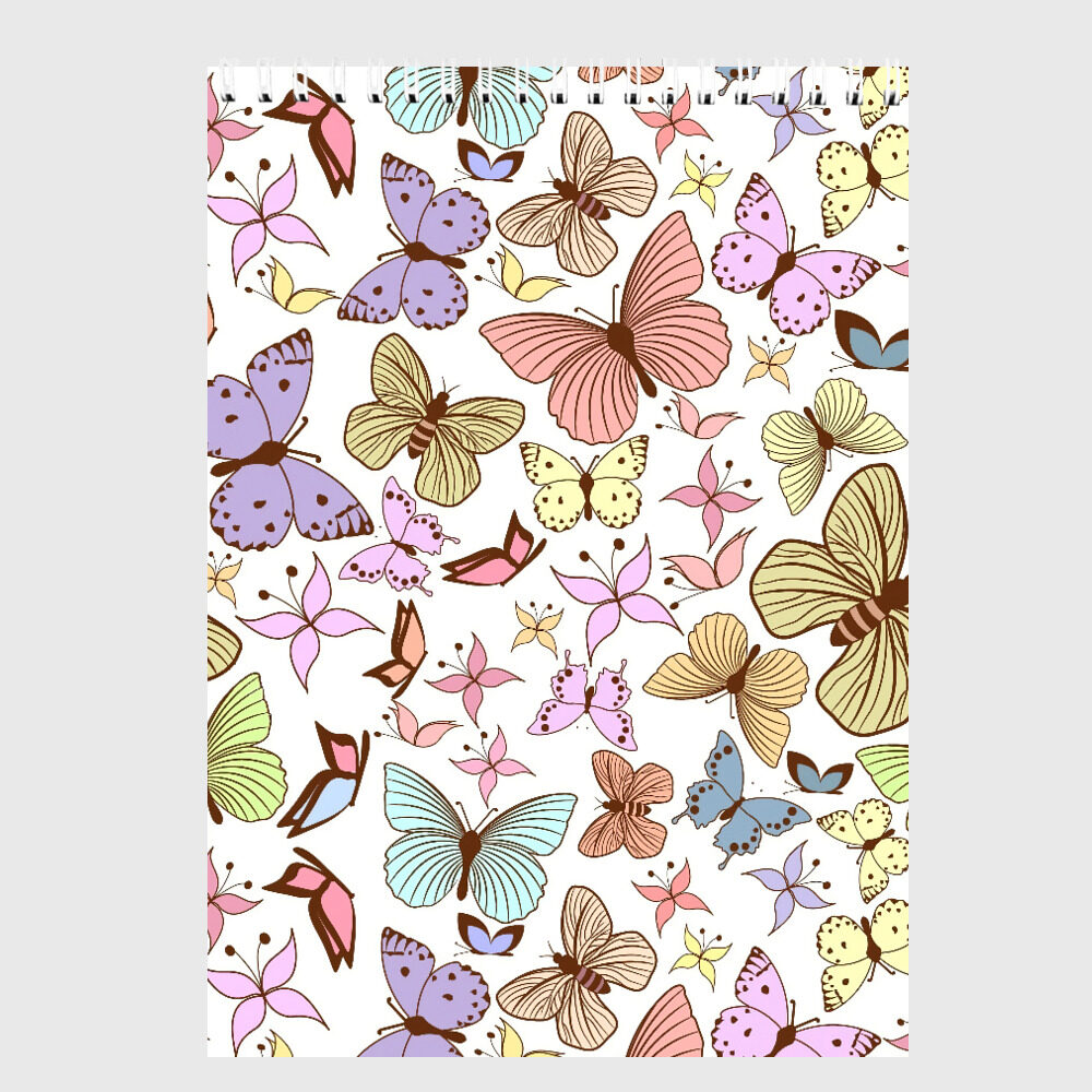 Скетчбук Яркие бабочки фото