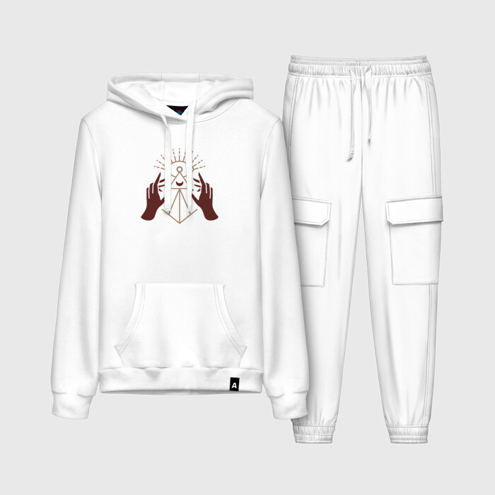 Женский костюм хлопок (с толстовкой) Руки к свету фото