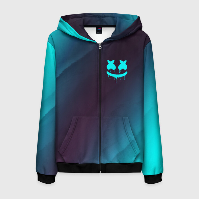 Мужская толстовка 3D на молнии MARSHMELLO МАРШМЕЛЛОУ фото