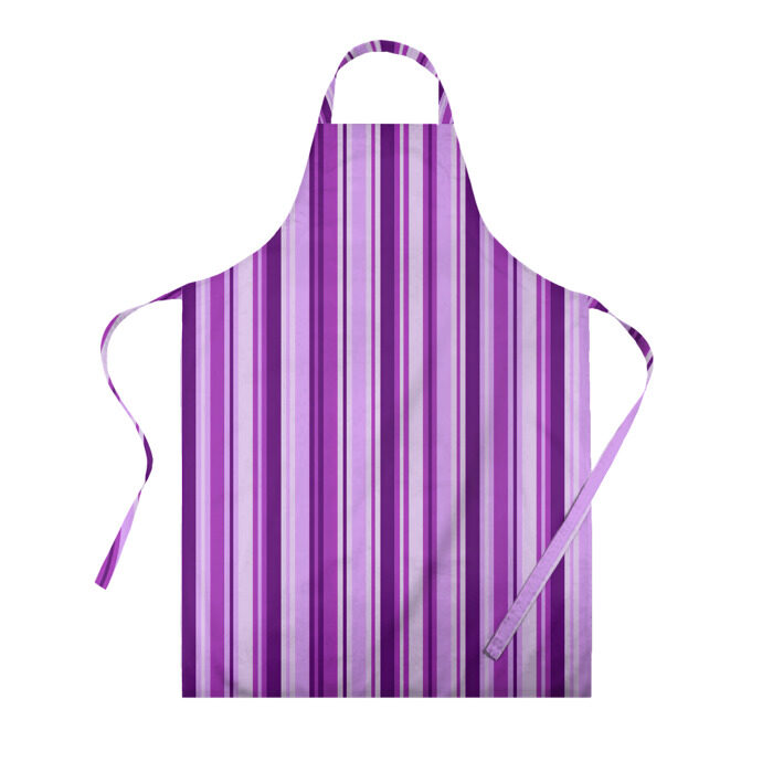 Фартук 3D Фиолетово-чёрные полосы фото