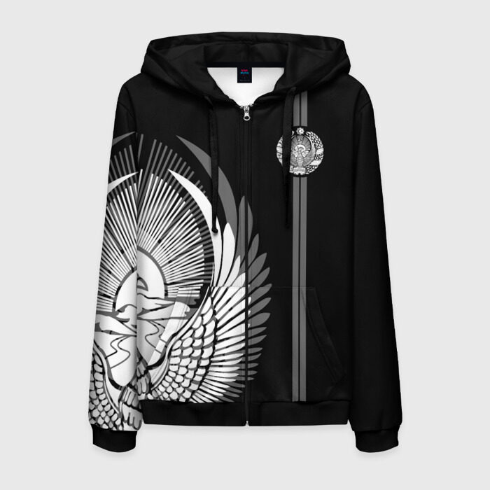 Мужская толстовка 3D на молнии Узбекистан фото