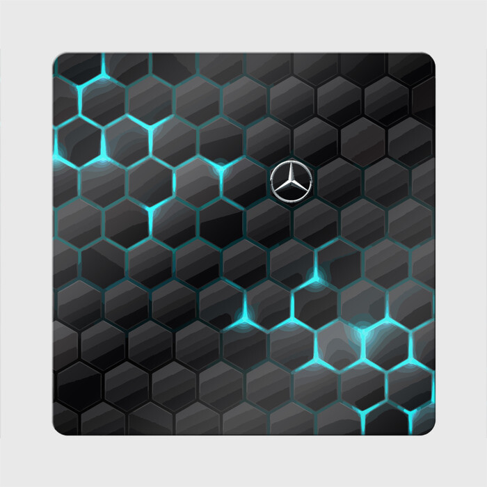 Магнит виниловый Квадрат Mercedes-Benz фото